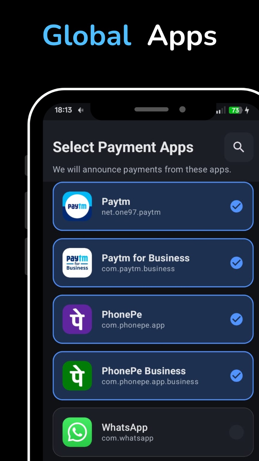 Global Apps screenshot